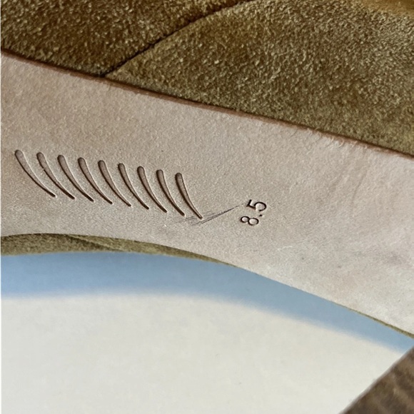 PAIGE London Tan Suede Booties Sz 8.5, 4” heel - Picture 9 of 10